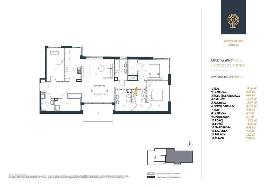 Mieszkanie na sprzedaż, 148 m², Warszawa Mokotów Sielce 