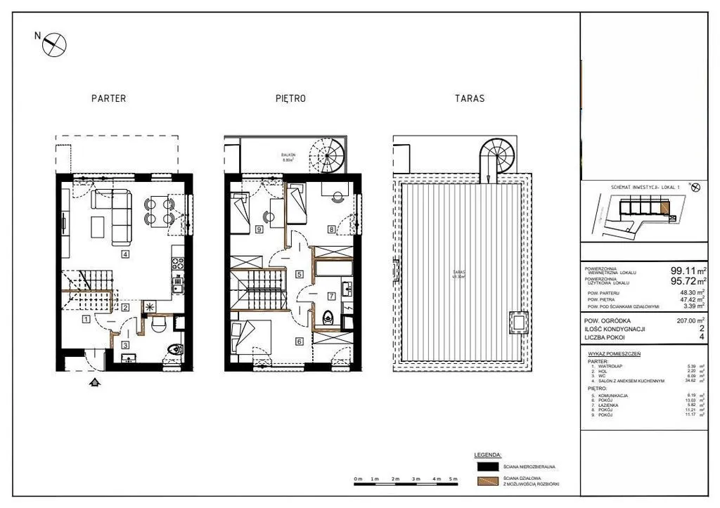 Mieszkanie na sprzedaż, 99 m², Warszawa Wawer 