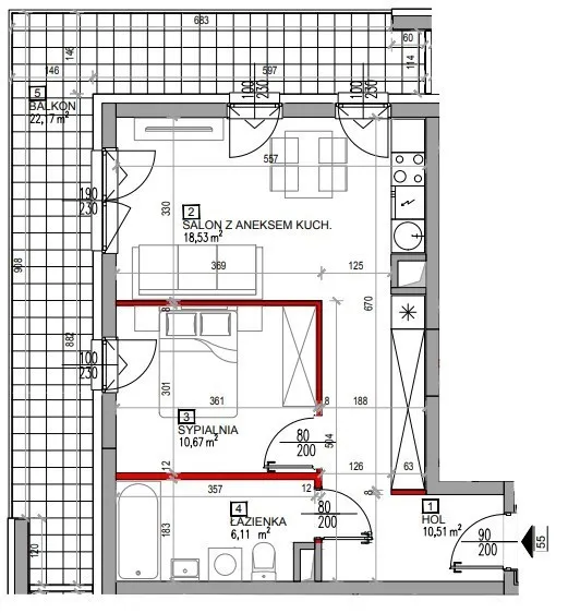 Mieszkanie na sprzedaż, 47 m², Warszawa Praga-Południe Grochów 