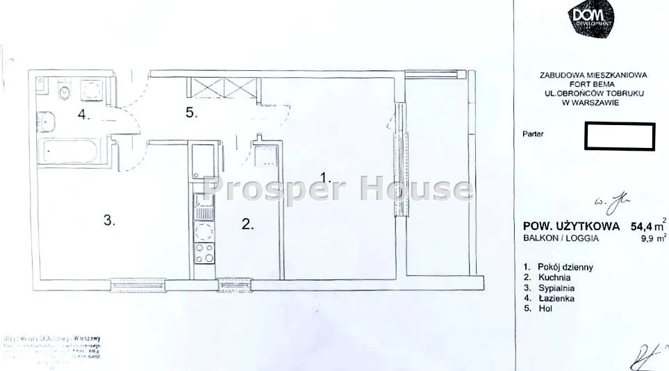 Mieszkanie na sprzedaż, 57 m², Warszawa Bemowo Fort Bema 