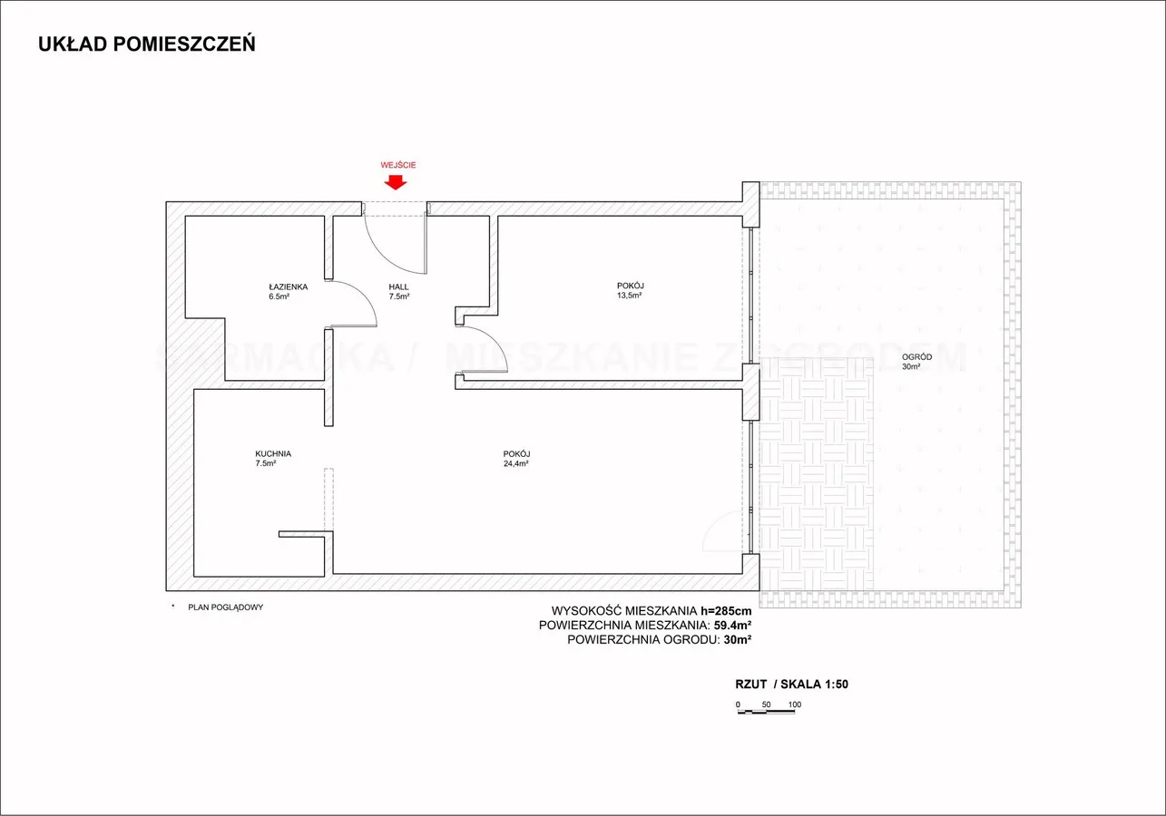 Mieszkanie na sprzedaż, 59 m², Warszawa Wilanów Błonia Wilanowskie 