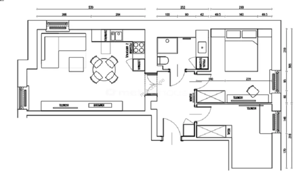 Mieszkanie do wynajęcia, 54 m², Warszawa Śródmieście 