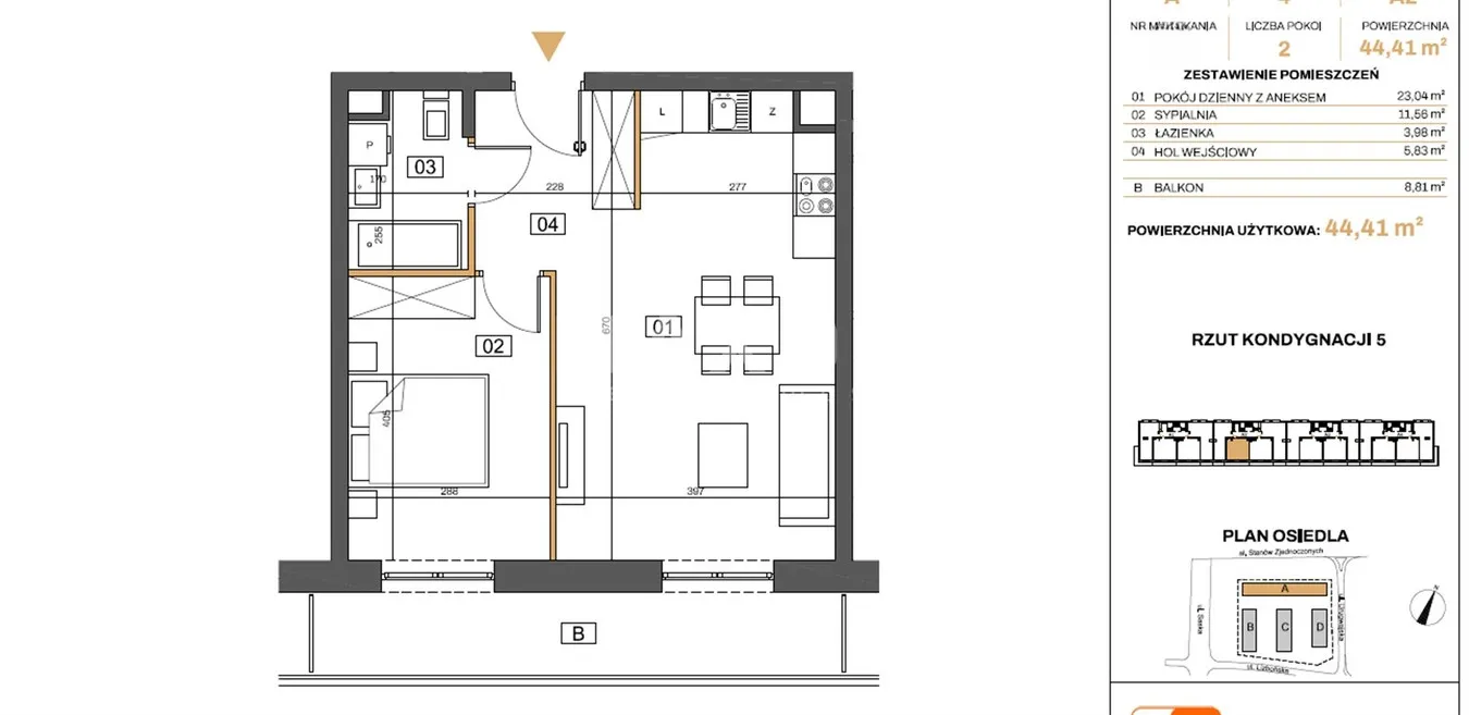 Mieszkanie na sprzedaż, 44 m², Warszawa Praga-Południe Saska Kępa 