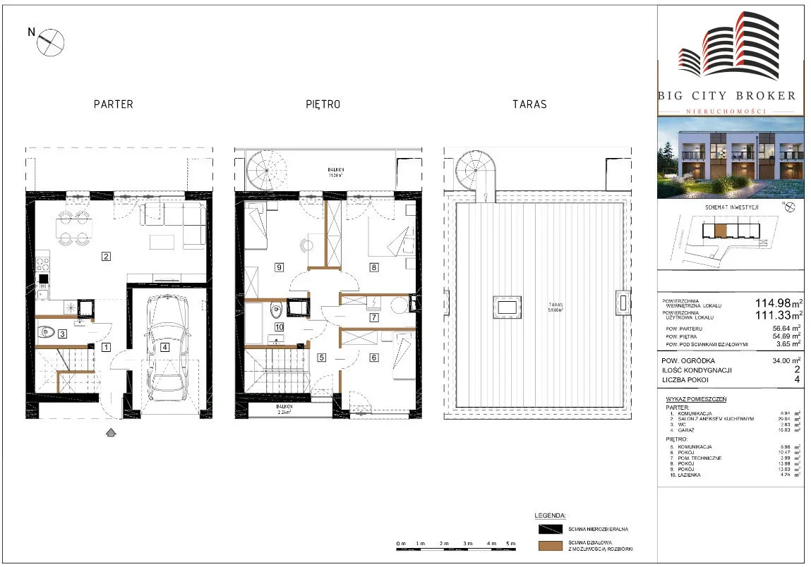 Mieszkanie na sprzedaż, 114 m², Warszawa Wawer 