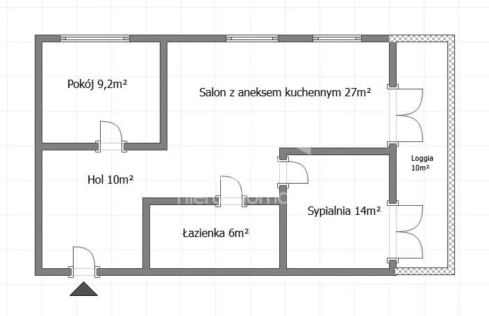 Loggia z fenomenalnym widokiem