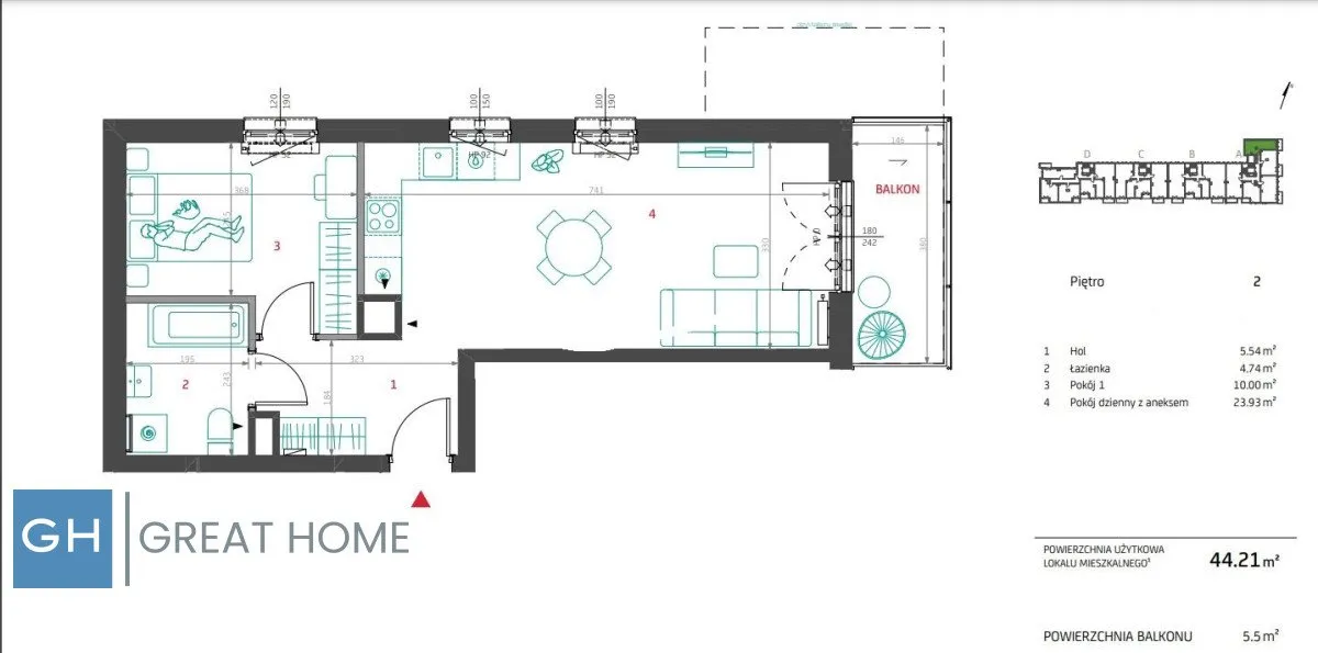 2 Pokoje 47M2 Balkon Nowe Targówek