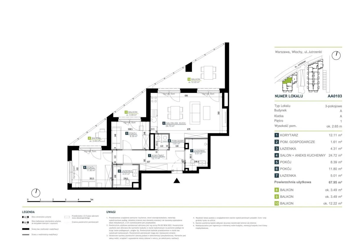 Sprzedam mieszkanie trzypokojowe: Warszawa Włochy , ulica Jutrzenki, 68 m2, 981000 PLN, 3 pokoje - Domiporta.pl