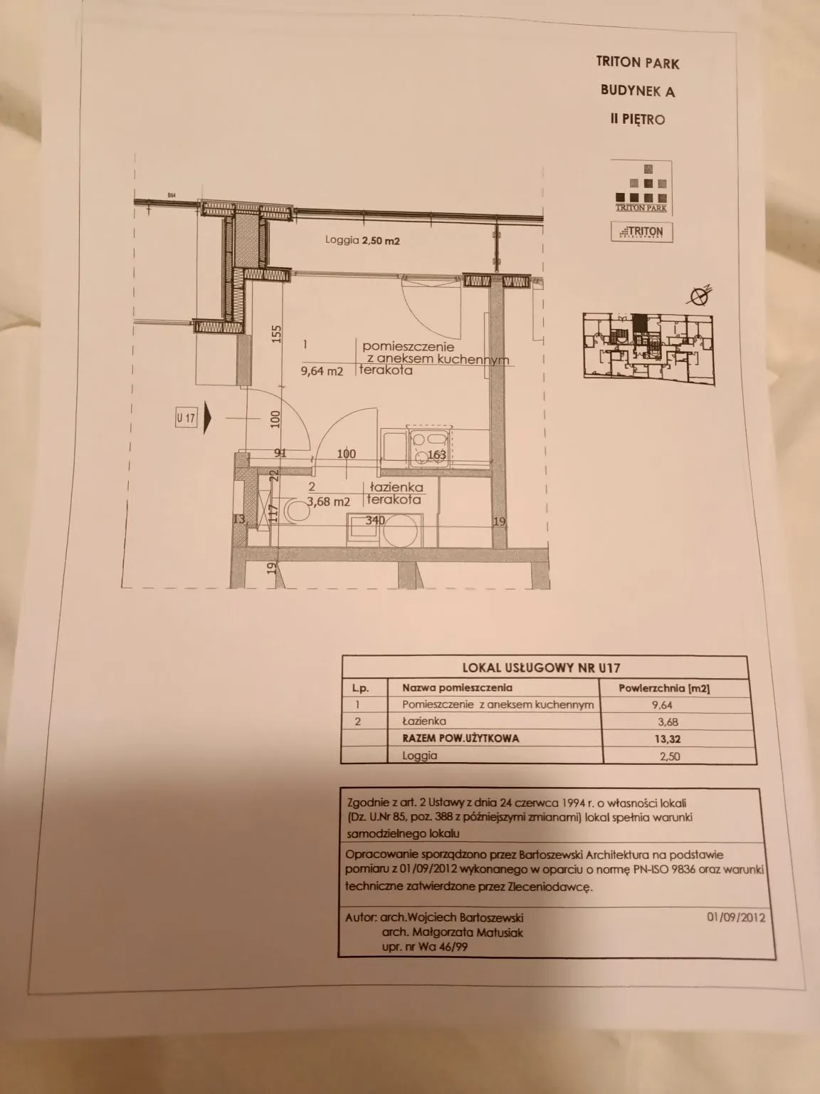 Lokal z balkonem  apartamentowcu