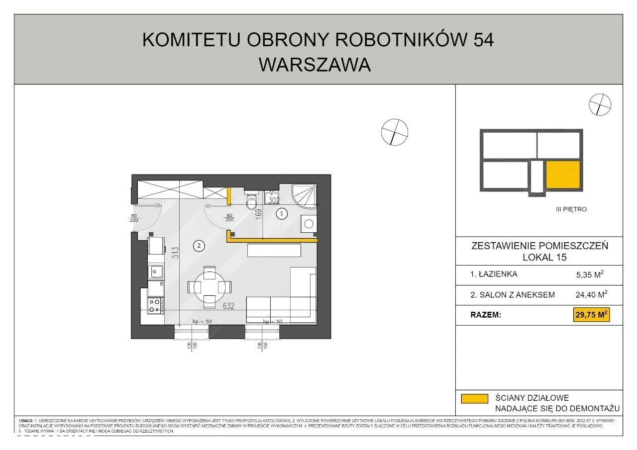 Dwa pokoje. Dobra lokalizacja.