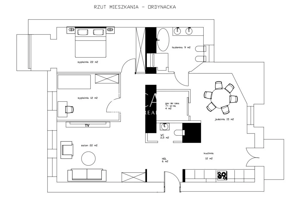 Mieszkanie do wynajęcia, 110 m², Warszawa Śródmieście 