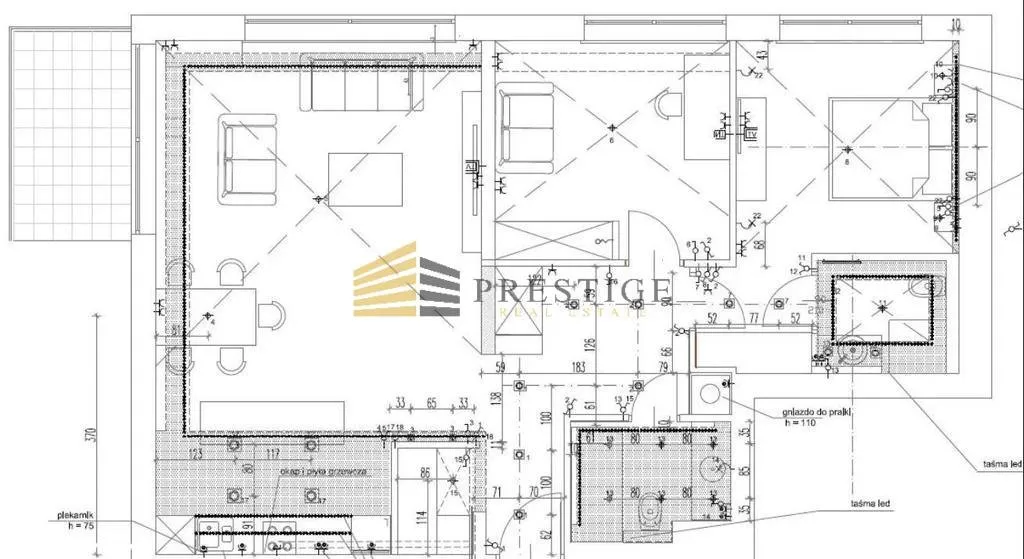 Wynajmę mieszkanie trzypokojowe: Warszawa Śródmieście , ulica Książęca, 84 m2, 10900 PLN, 3 pokoje - Domiporta.pl