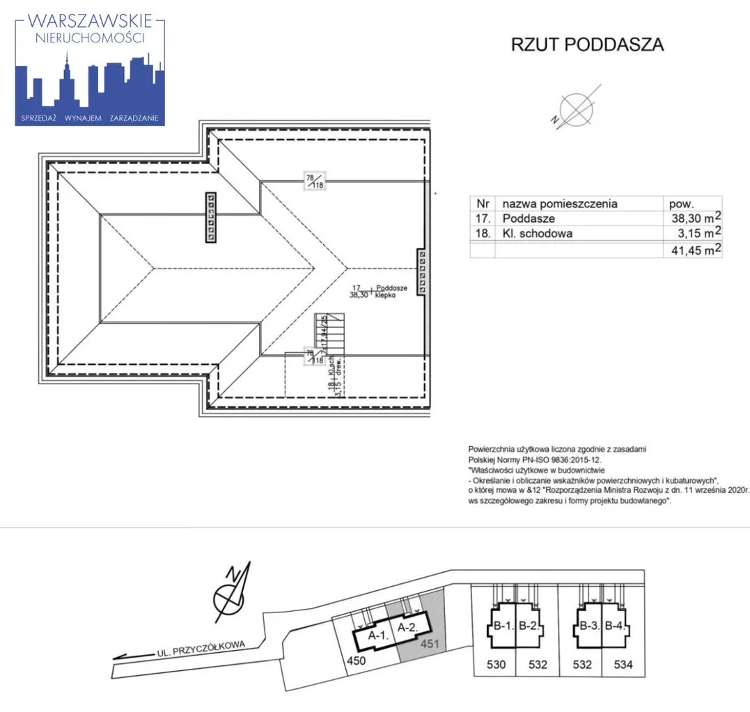 Powsin - Dom w zabudowie bliźniaczej