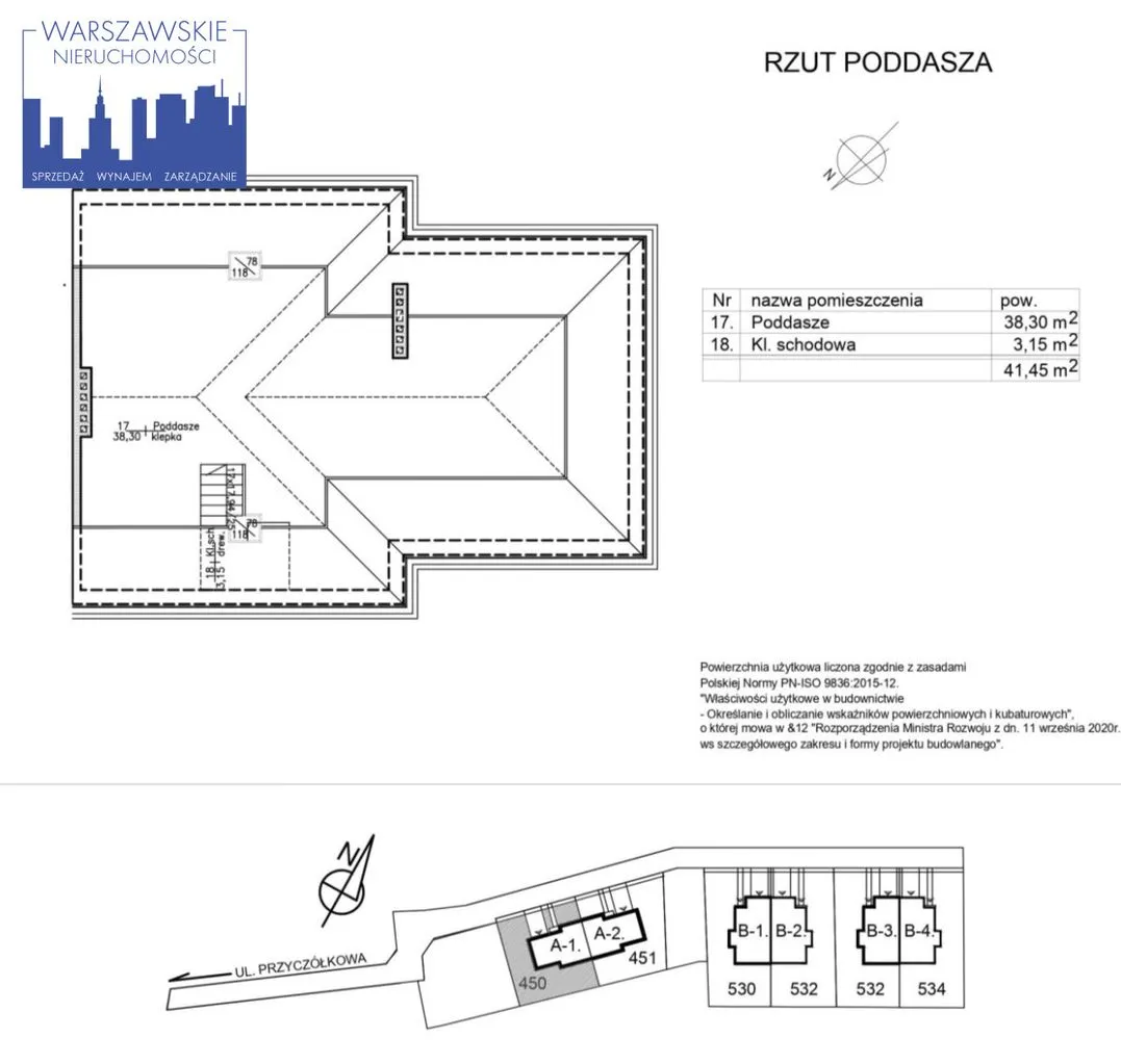 Powsin - Dom w zabudowie bliźniaczej