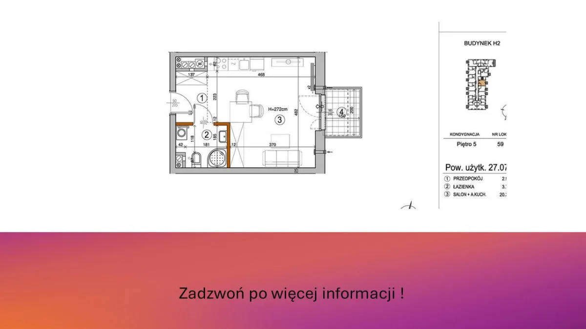 Mieszkanie na sprzedaż, 27 m², Warszawa Rembertów Nowy Rembertów 