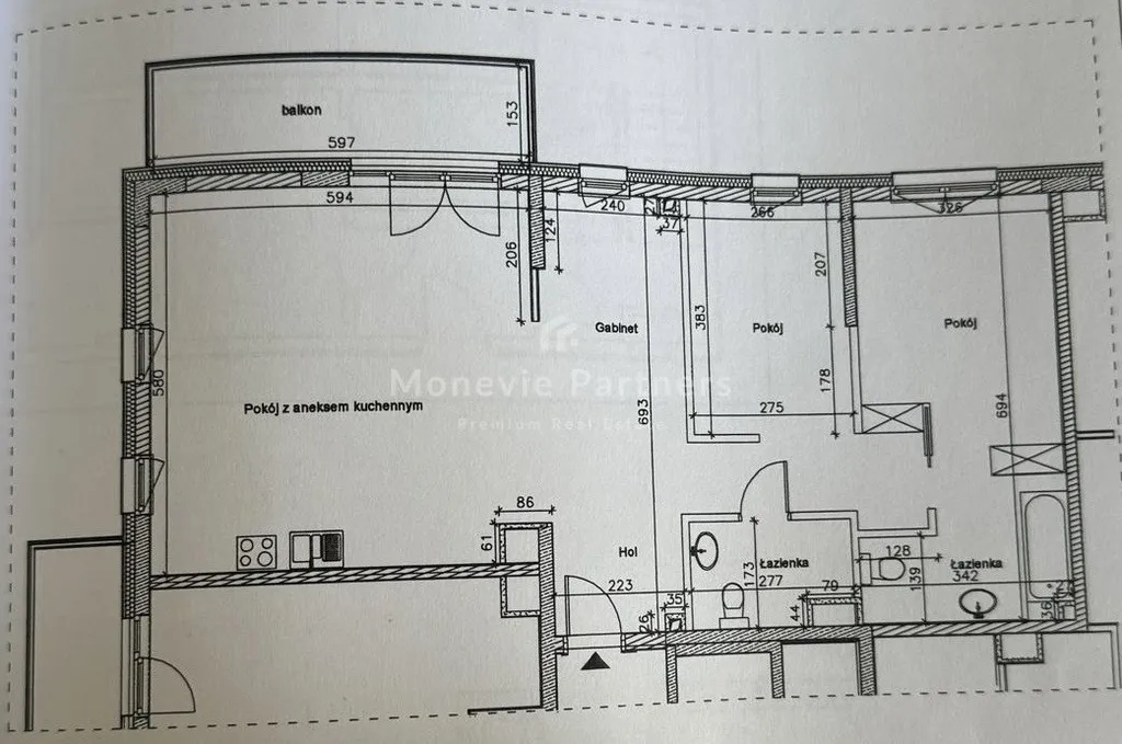 Mieszkanie na sprzedaż, 94 m², Warszawa Śródmieście 