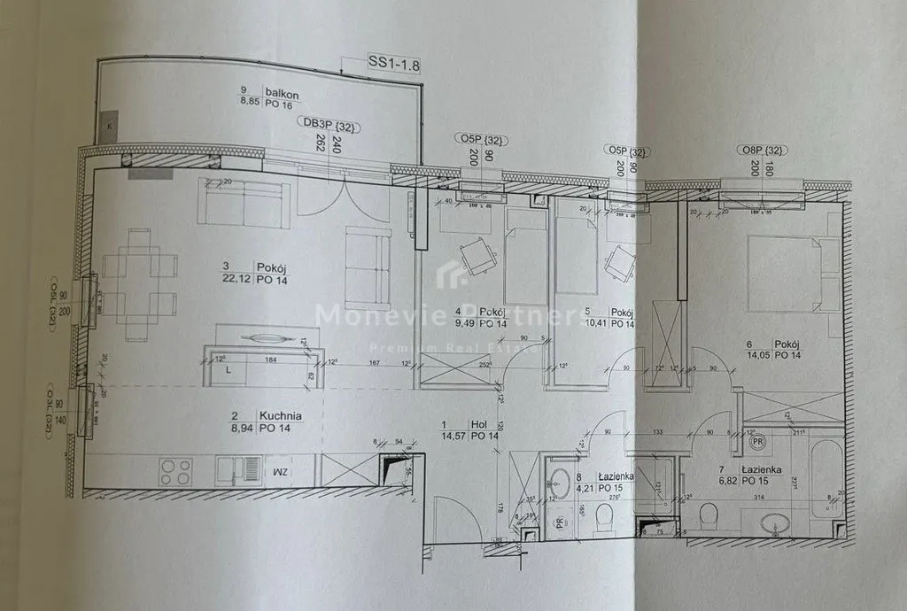 Mieszkanie na sprzedaż, 94 m², Warszawa Śródmieście 