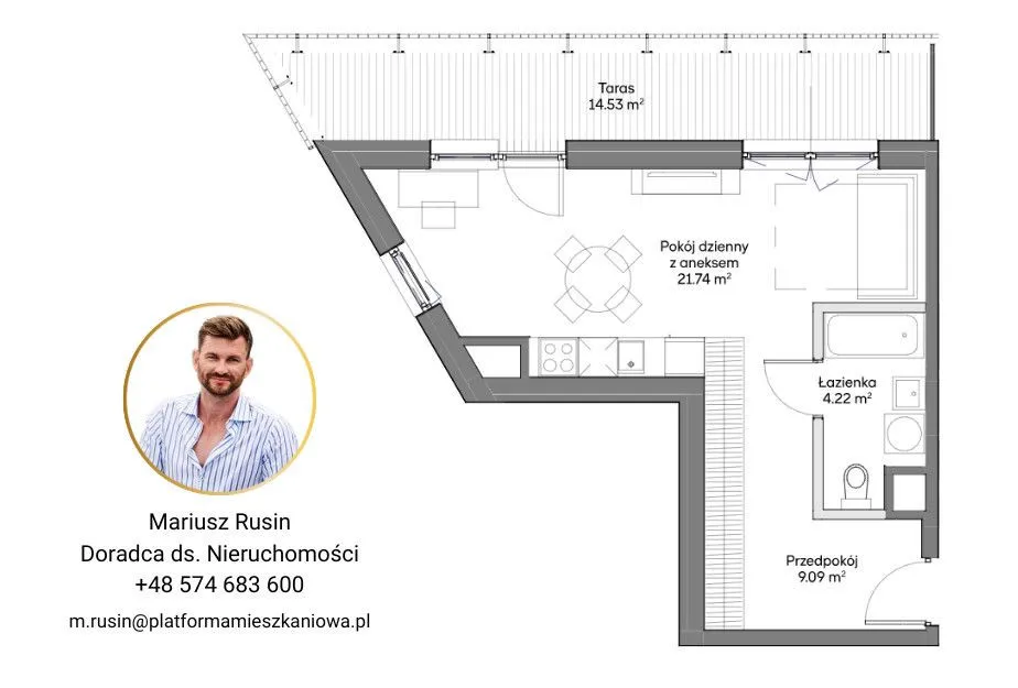 Mieszkanie na sprzedaż, 40 m², Warszawa Praga-Południe 