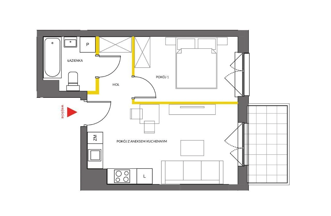 41m2 - Nowe Osiedle - Łopuszańska - Nova Ochota