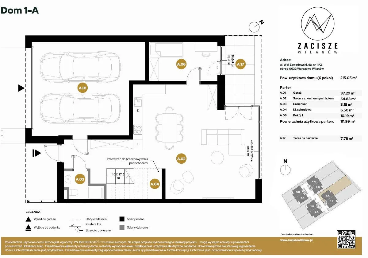 Dom na sprzedaż, 215 m², Warszawa Wilanów Zawady 