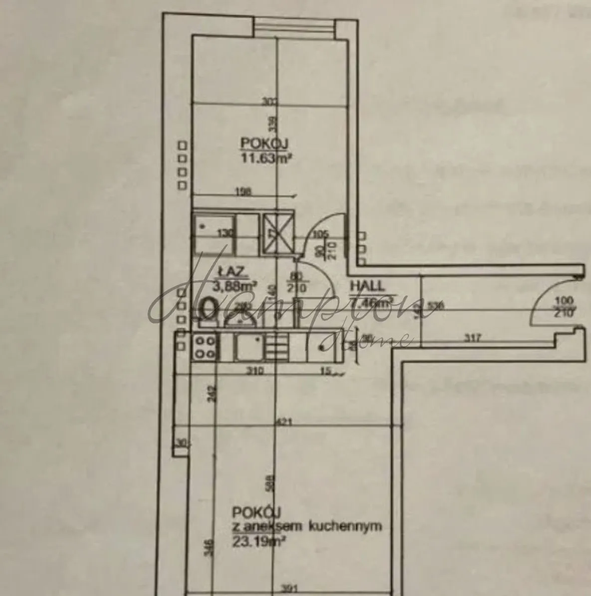 Mieszkanie na sprzedaż 2 pokoje 46m2