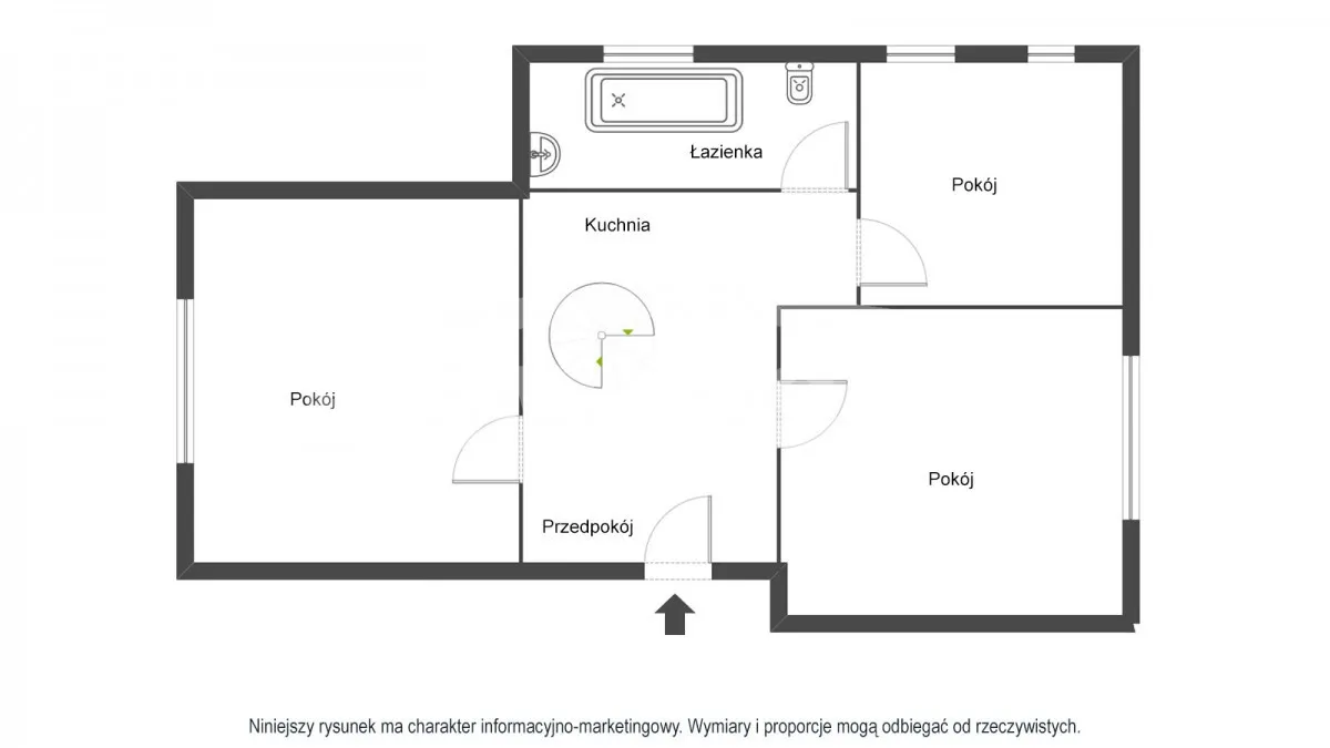 Mieszkanie do wynajęcia, 60 m², Warszawa Żoliborz Stary Żoliborz 