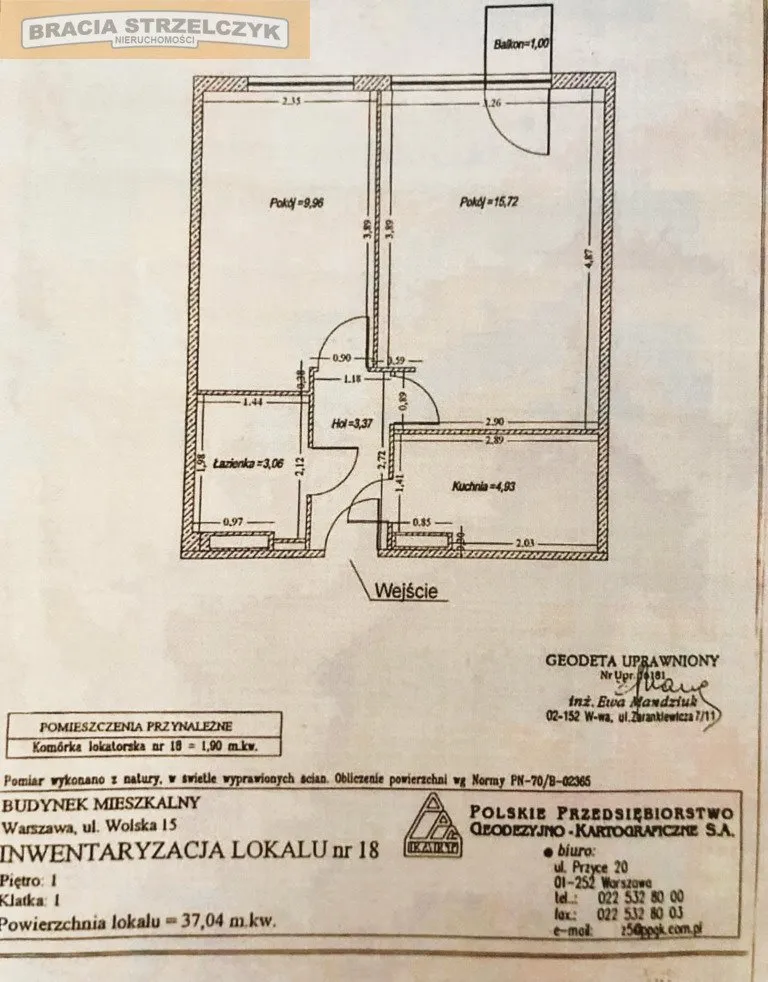 Mieszkanie na sprzedaż, 37 m², Warszawa Wola 