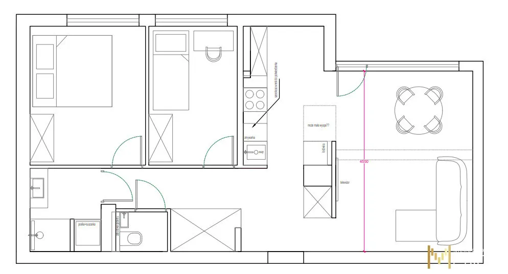 Mieszkanie na sprzedaż, 55 m², Warszawa Bielany 