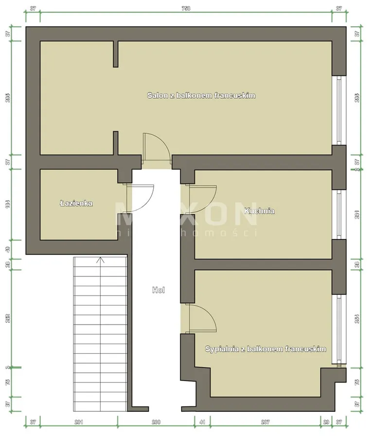 Mieszkanie na sprzedaż, 54 m², Warszawa Bielany Stare Bielany 