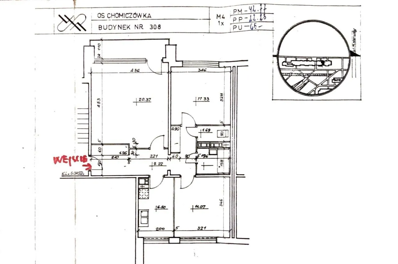 Mieszkanie na sprzedaż, 65 m², Warszawa Bielany 