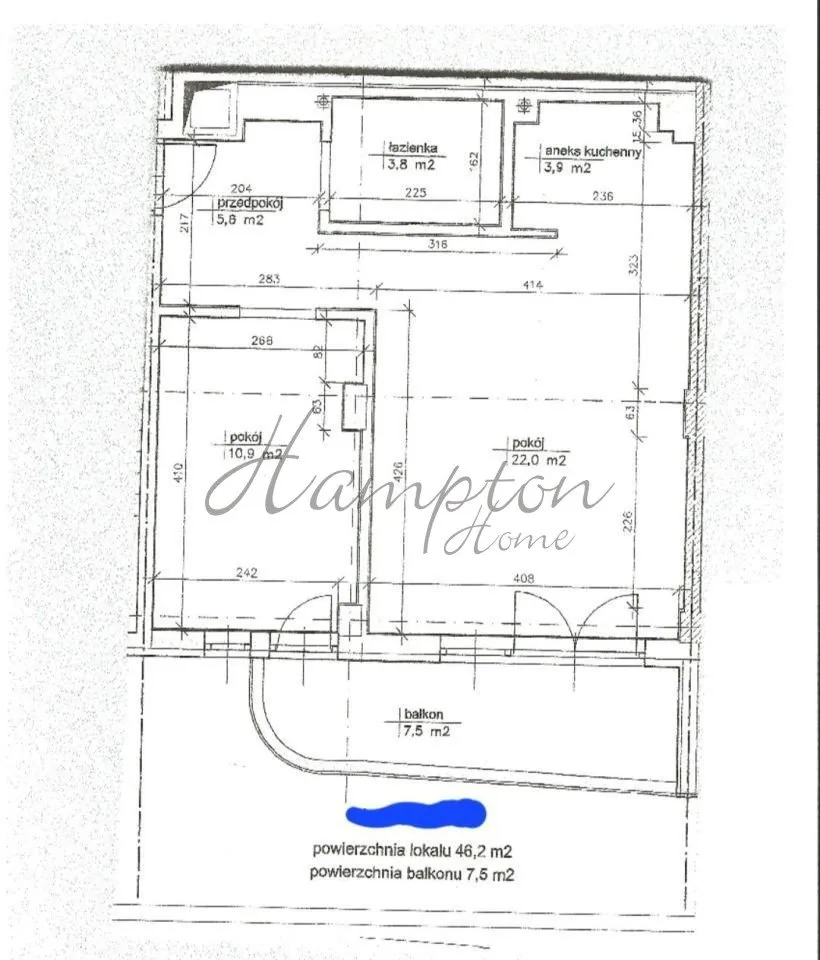 Sprzedam mieszkanie dwupokojowe: Warszawa Mokotów , ulica Giordana Bruna, 46 m2, 1060000 PLN, 2 pokoje - Domiporta.pl