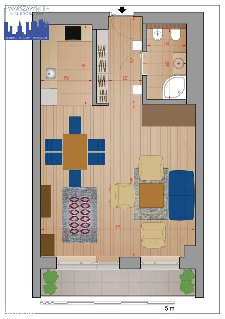 Mieszkanie na sprzedaż, 49 m², 2 pokoje Warszawa Śródmieście 