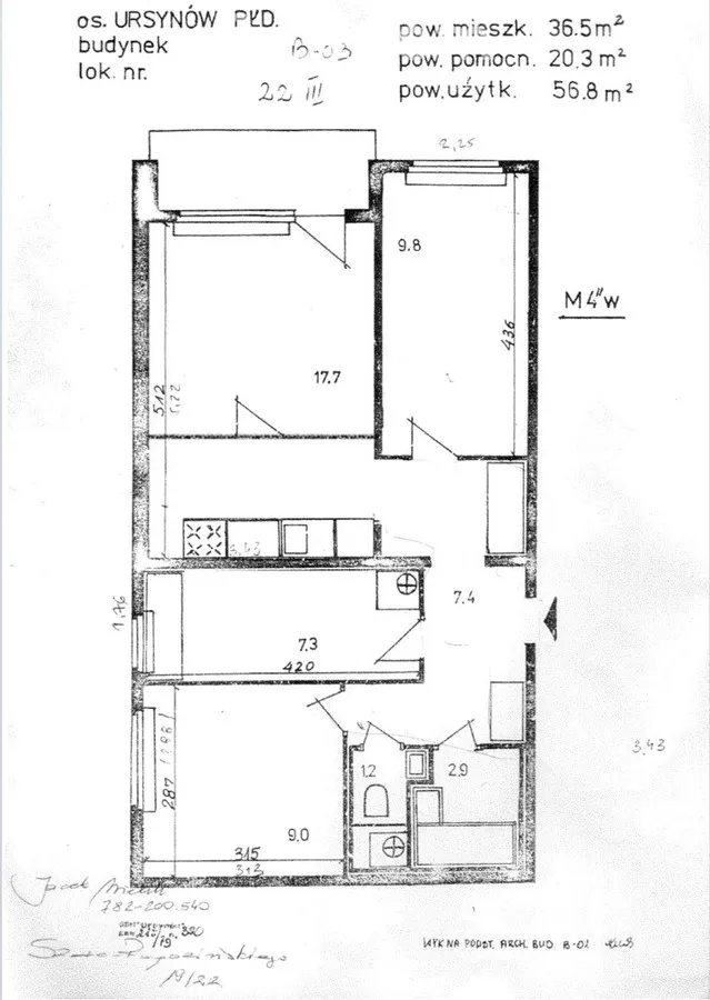 Mieszkanie na sprzedaż, 56 m², Warszawa Ursynów Stary Imielin 