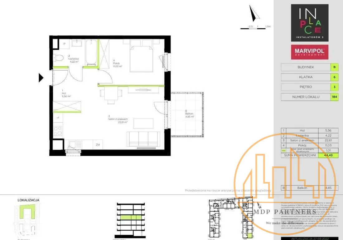 Mieszkanie na sprzedaż, 44 m², Warszawa Włochy Raków 