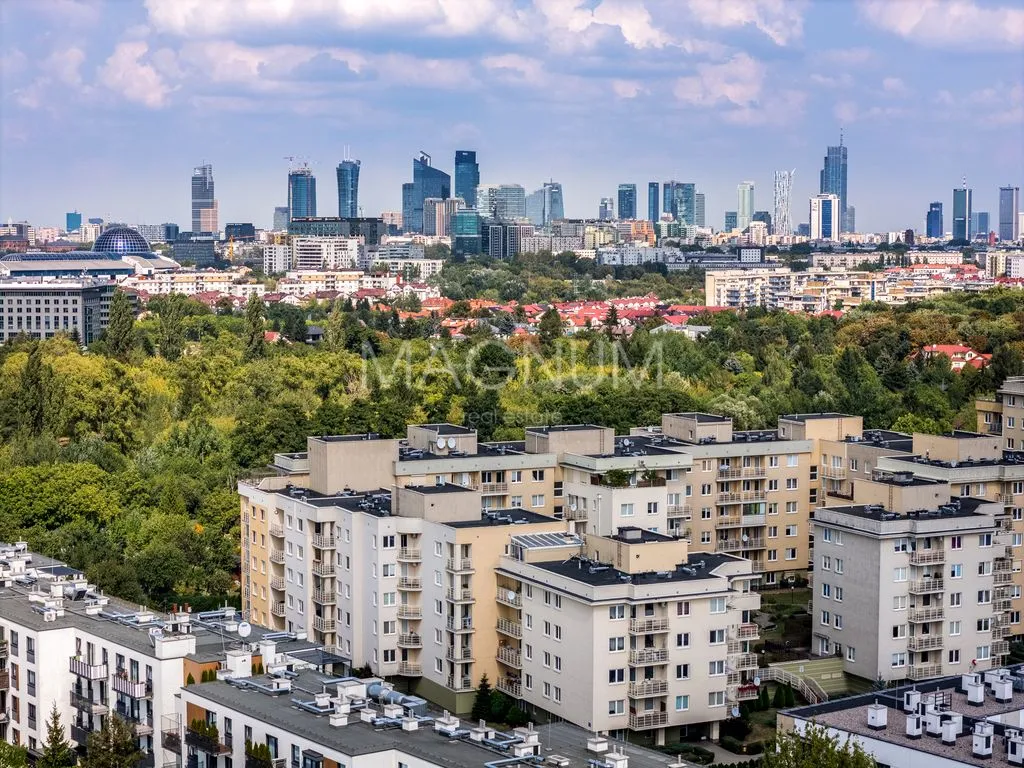 Widok na panoramę Warszawy 