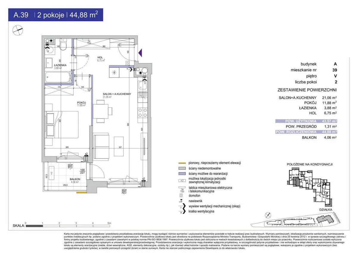 Mieszkanie na sprzedaż, 38 m², Warszawa Mokotów 