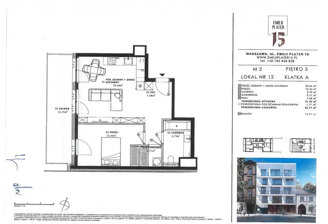 Mieszkanie na sprzedaż, 51 m², Warszawa Śródmieście 