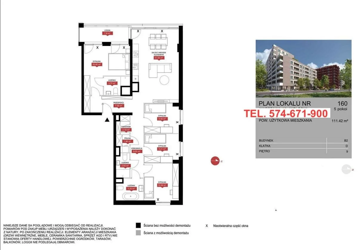 Mieszkanie na sprzedaż, 111 m², Warszawa Mokotów 