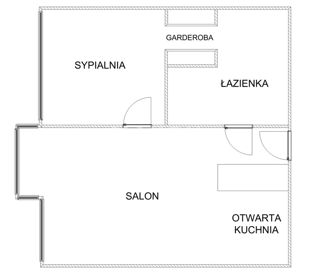 Mieszkanie do wynajęcia, 53 m², Warszawa Śródmieście 