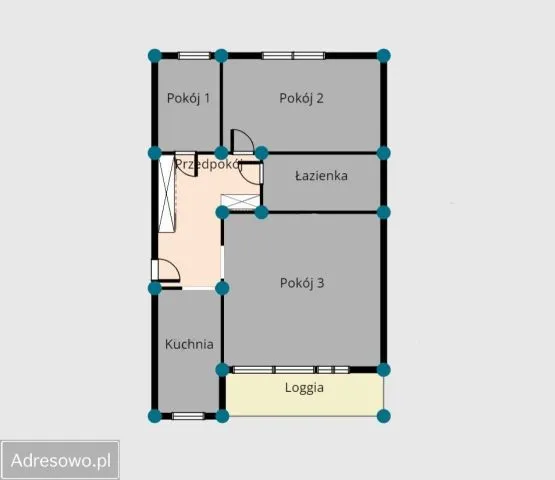 Warszawa Targówek Mieszkanie - 3 pokoje - 52 m2 - parter