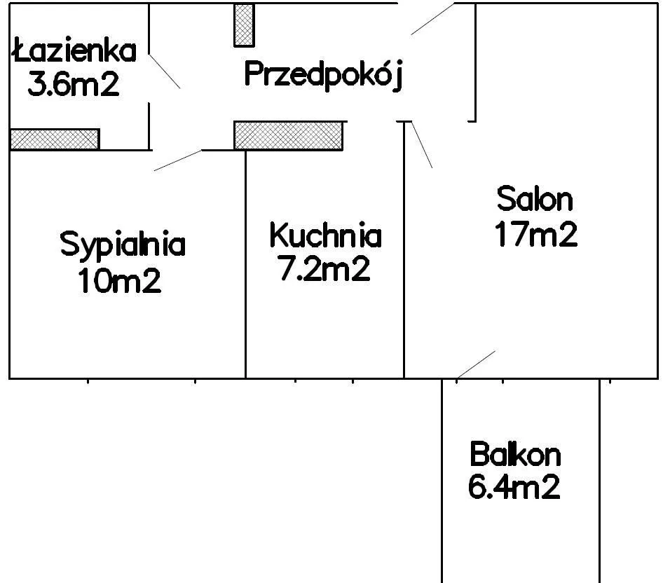 2 pokoje, 47m2, bezpośrednio, Ursynów, ul Kazury