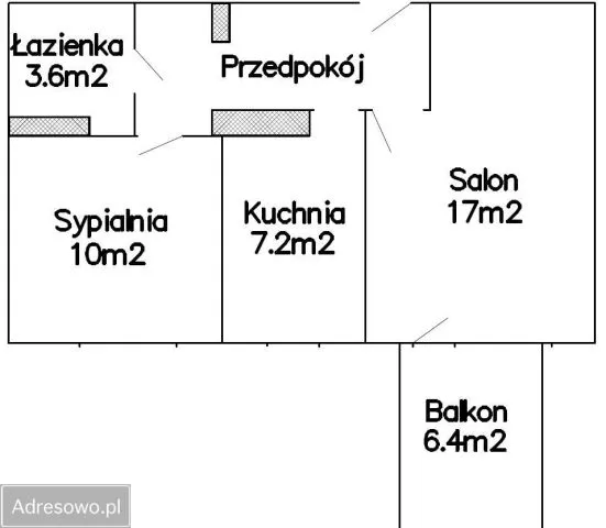 Warszawa Natolin, ul. Stanisława Kazury Mieszkanie - 2 pokoje - 47 m2 - 7 piętro