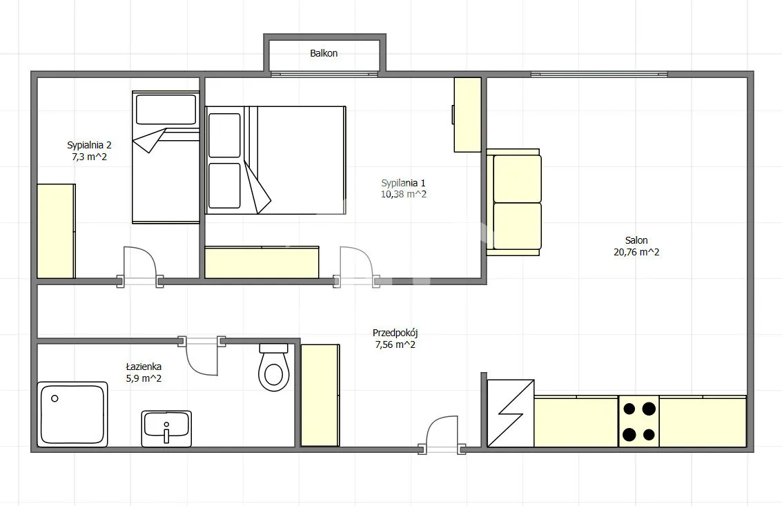 Mieszkanie na sprzedaż, 51 m², Warszawa Ursus 