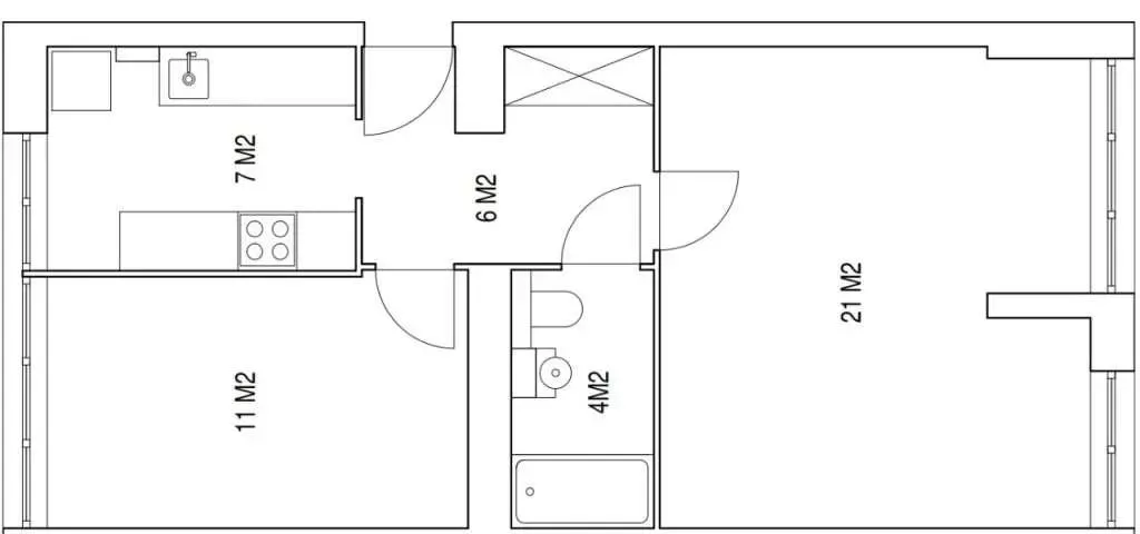 Mieszkanie na sprzedaż 2 pokoje 49m2