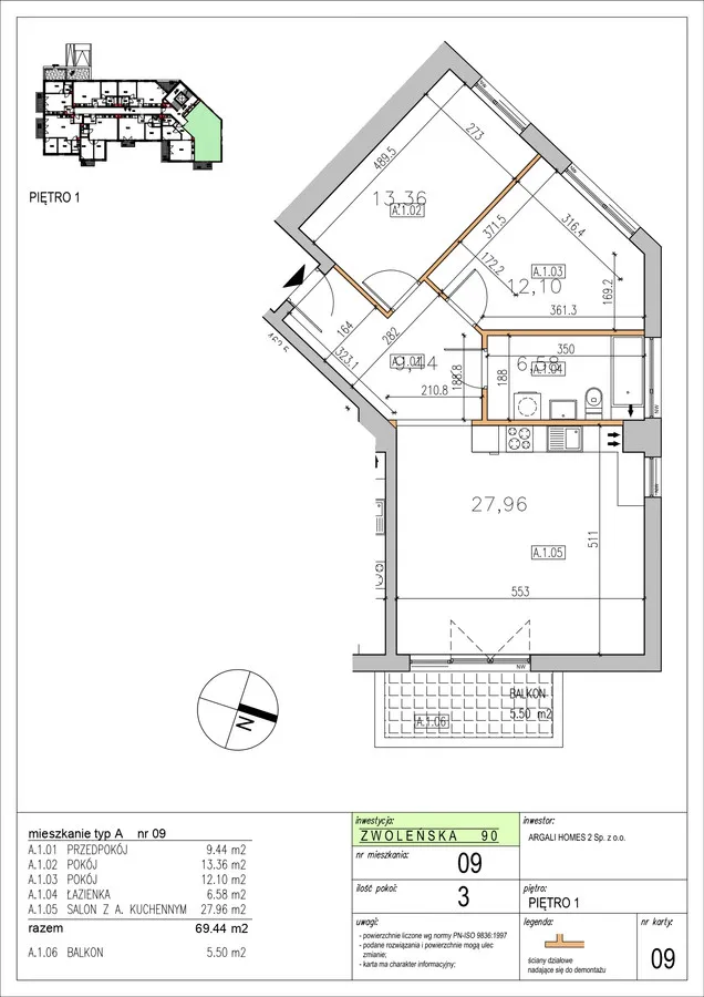 Mieszkanie na sprzedaż, 69 m², Warszawa Wawer Międzylesie 