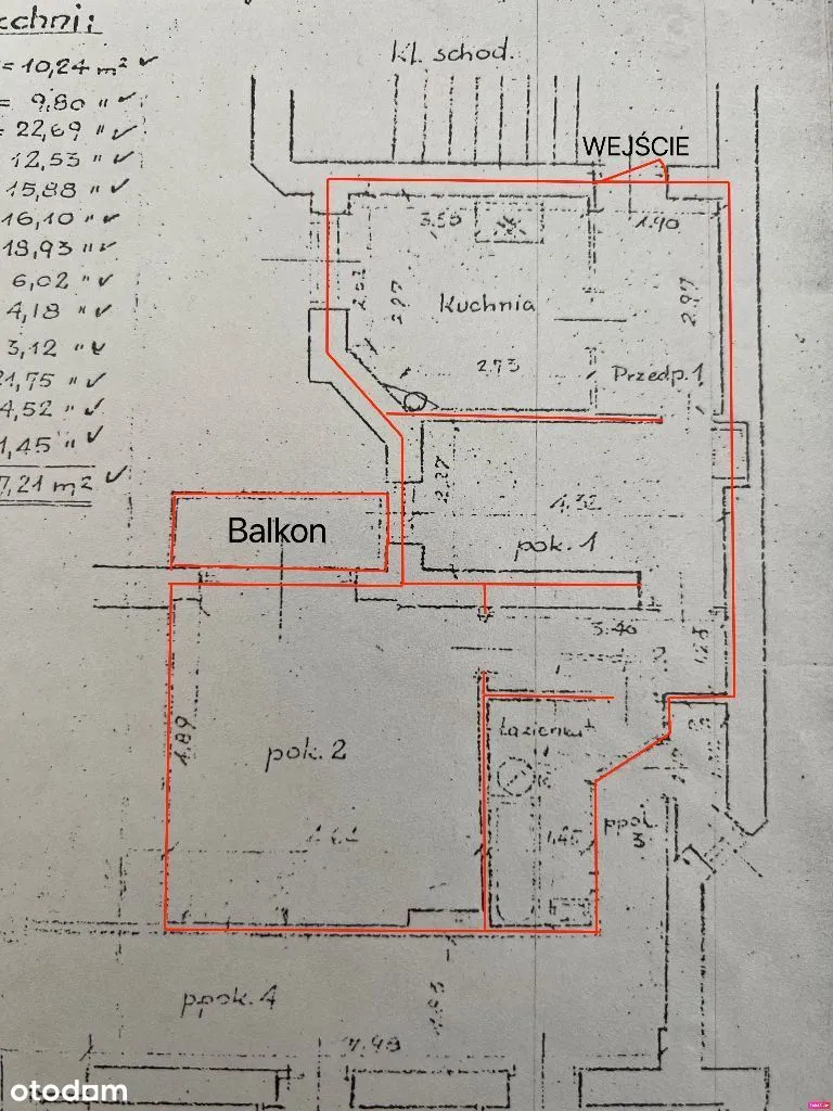 Quiet, high, 2-rooms corner flat + balcony, 1903