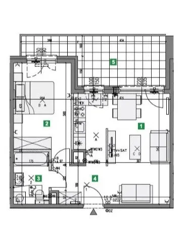 Sprzedam mieszkanie dwupokojowe: Warszawa Białołęka Grodzisk , ulica Sieczna, 45 m2, 672000 PLN, 2 pokoje - Domiporta.pl