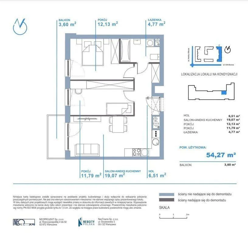 3pok*54m2*balkon*blisko Pkp Ursus