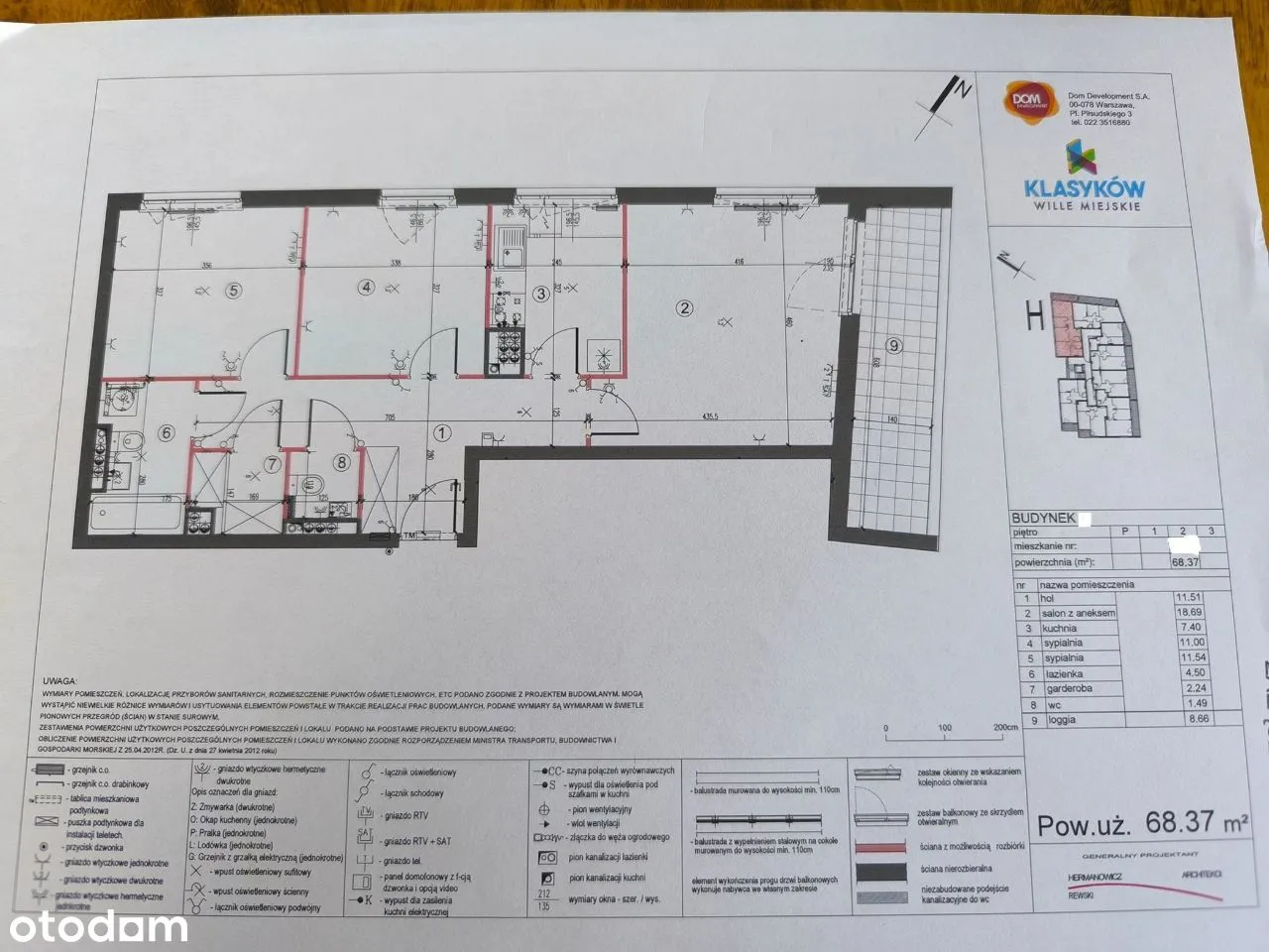 3 pokoje | 68,32 m2 |duża loggia |wysoki standard