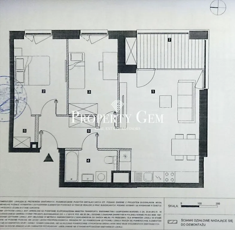 Mieszkanie do wynajęcia, 68 m², 3 pokoje Warszawa Mokotów 