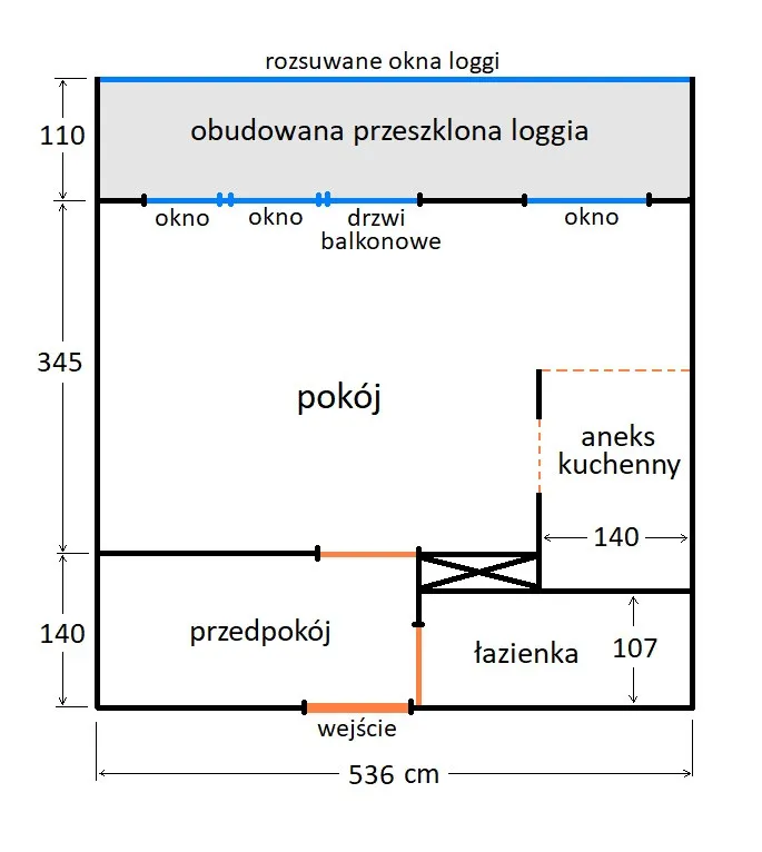 Kawalerka z dużą loggią 31 m2 MOKOTÓW Wierzbno ul.Broniwoja Metro 150m BEZPOŚRED 